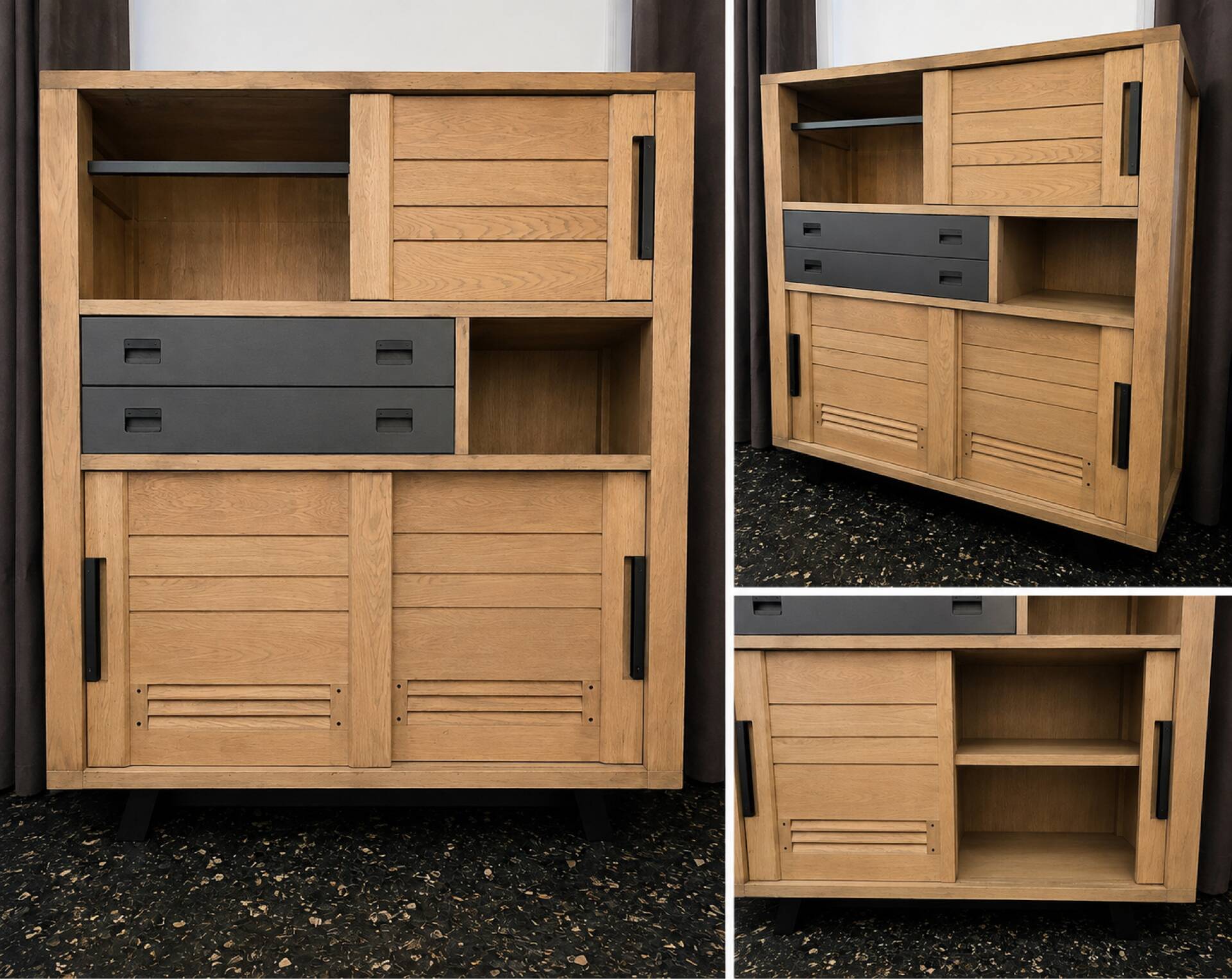 Artisane Meubles Rigaud – solid oak – 140 x 150 cm