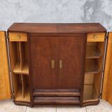 Art Deco walnut burl buffet
