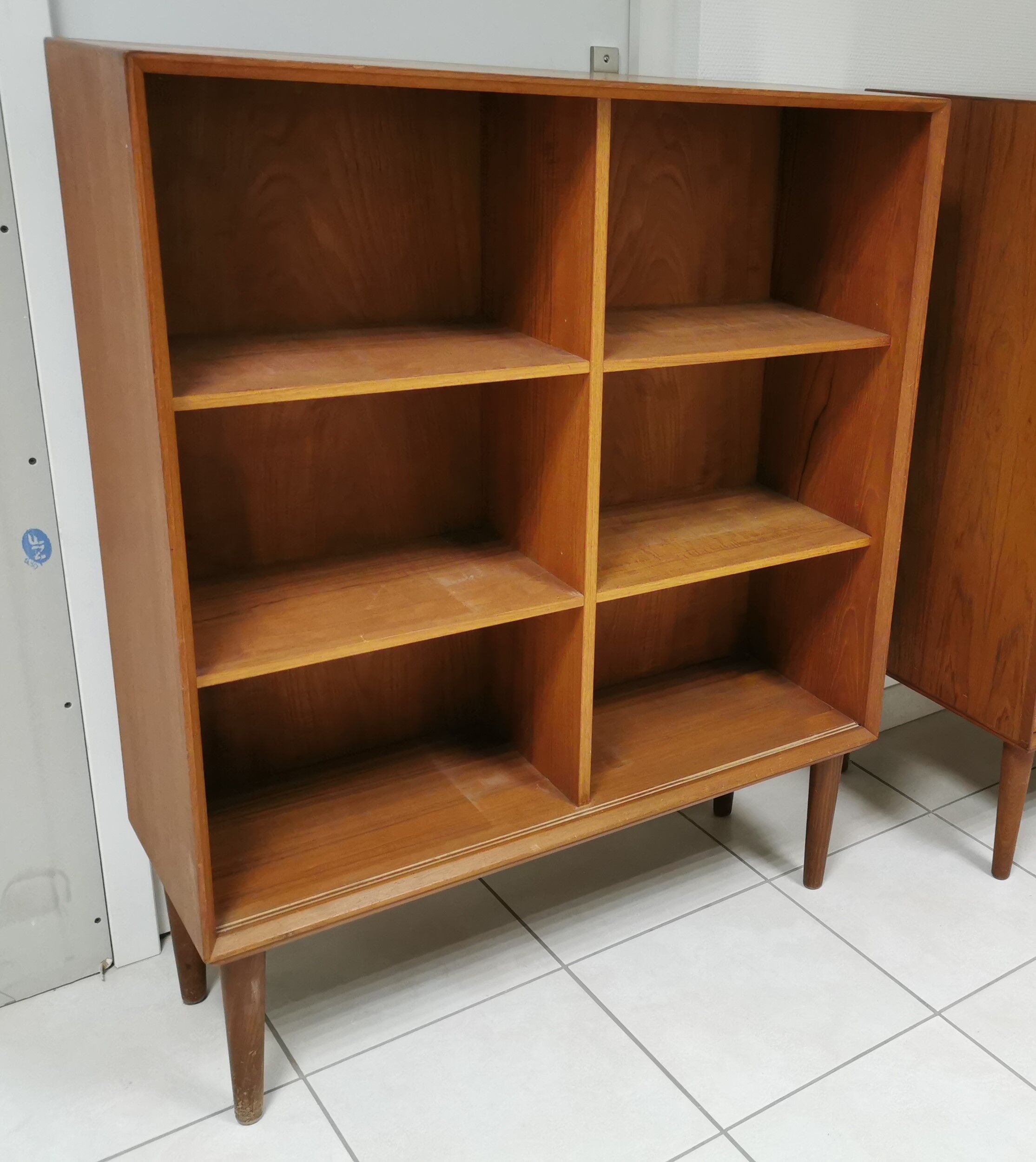 Danish Vintage furniture stamped . Scandinavian Shelf Library