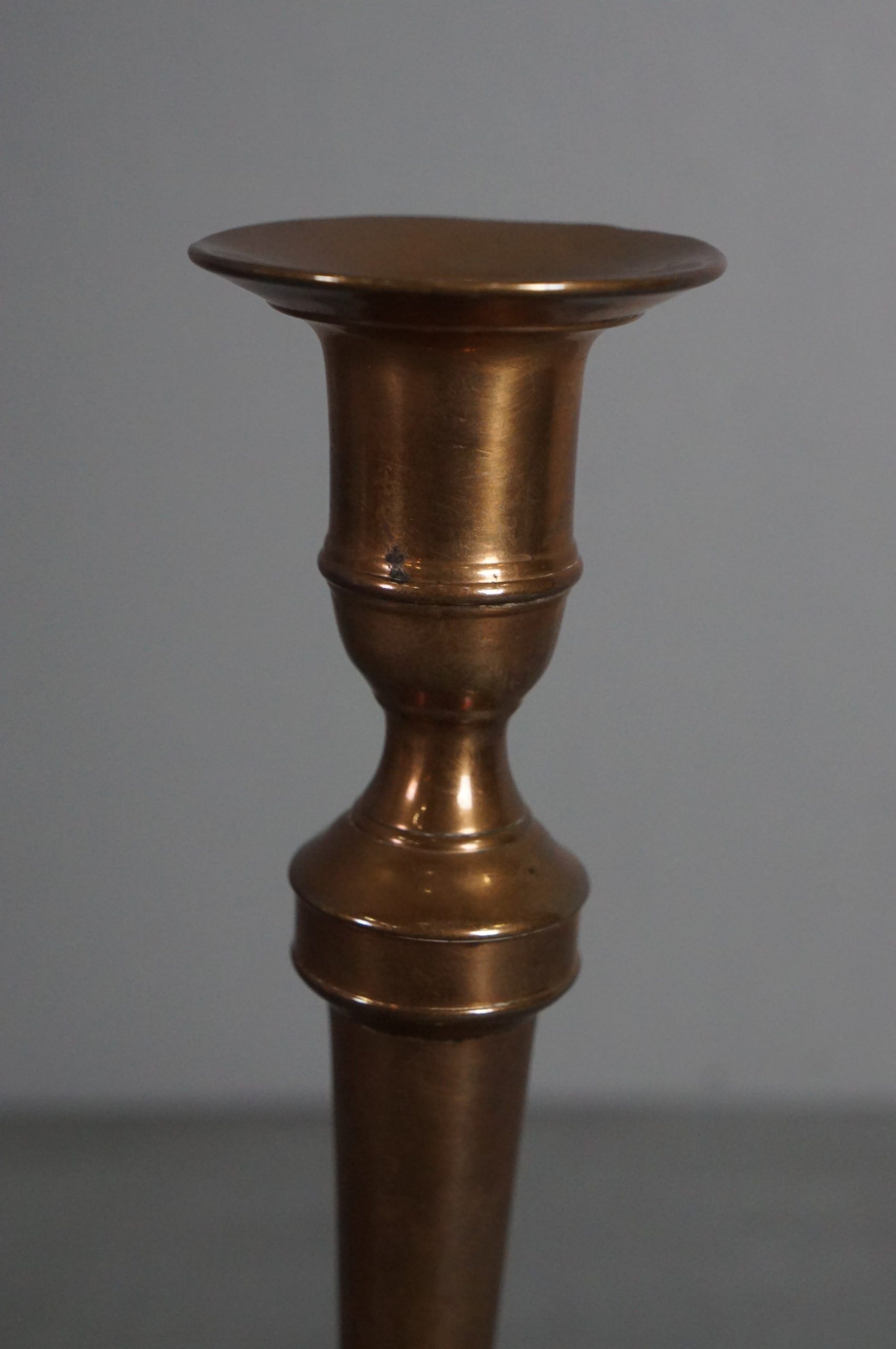 French brass candle holder nineteenth century