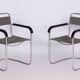 Restored Bauhaus Pair of Armchairs, by Thonet, by Marcel Breuer, Czech, 1930s