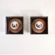 pair of 2 plexiglass wall lights, Disco model, by Jocelyne Trocmé, design 1970.