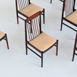 Helge Sibast set of six dining chairs in rosewood Denmark 1960