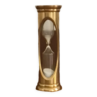 Old vintage golden hourglass