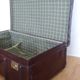 Duo of vintage dark brown suitcases "Mother Big and her little chaperone"