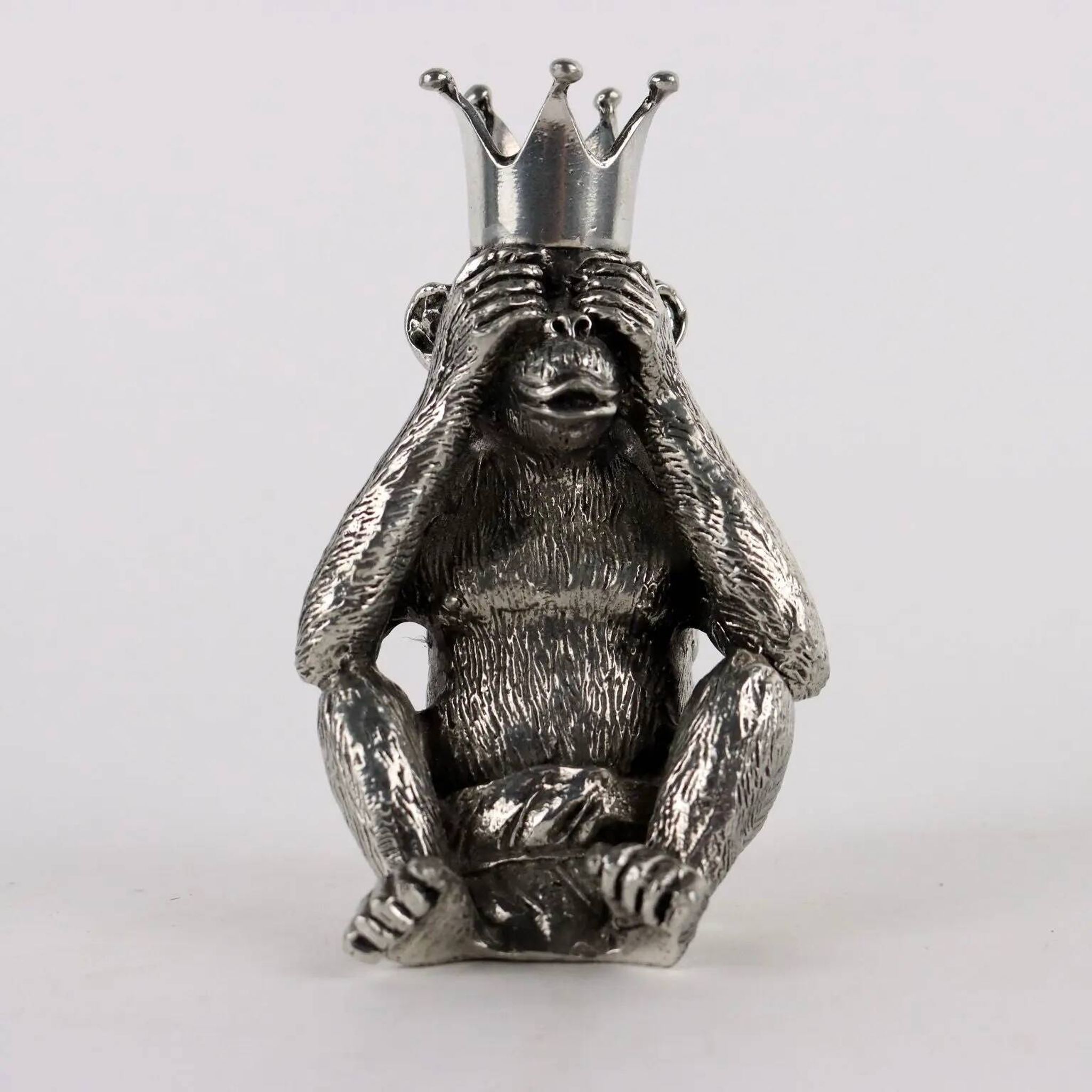Vintage salt and pepper shaker set, design by Piero Figura, tin, 1980s-1990s.