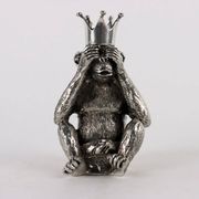 Vintage salt and pepper shaker set, design by Piero Figura, tin, 1980s-1990s.