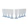 Set of champagne glasses, Italian design, 1980s, production: Italy