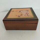 Asian wooden coaster in box