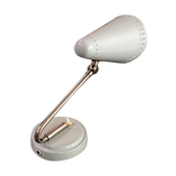 Bauhaus wall lamp in grey metal