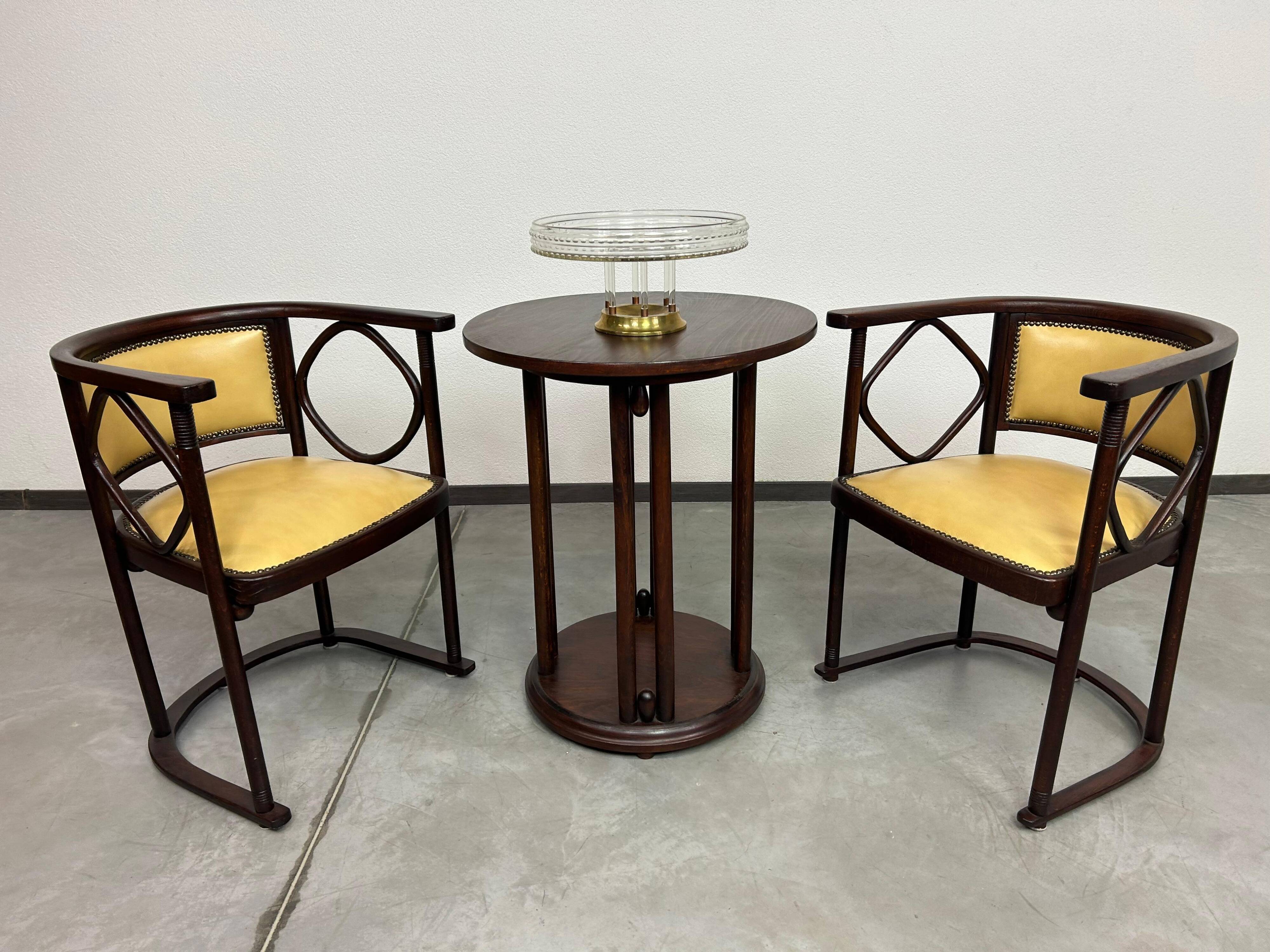 Fledermaus seating group by Josef Hoffmann for Jacob Josef Kohn