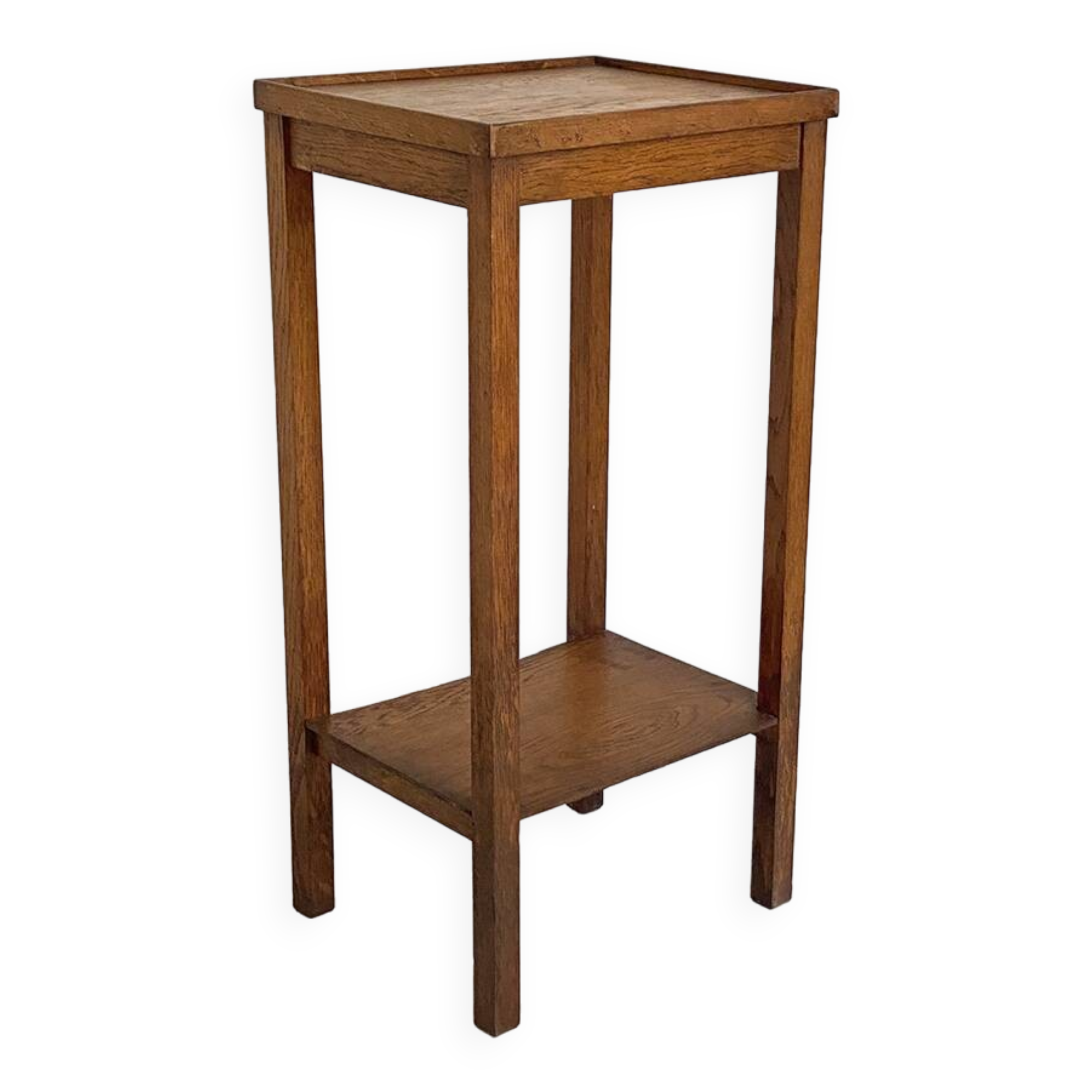 Vintage 50's side table or side table Solid wood Traces of use Accidents on the rear edge