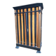 Antique Parisian wardrobe with graphic stripes – H180 cm
