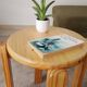 Vintage stool in solid pine chalet/Scandinavian style.