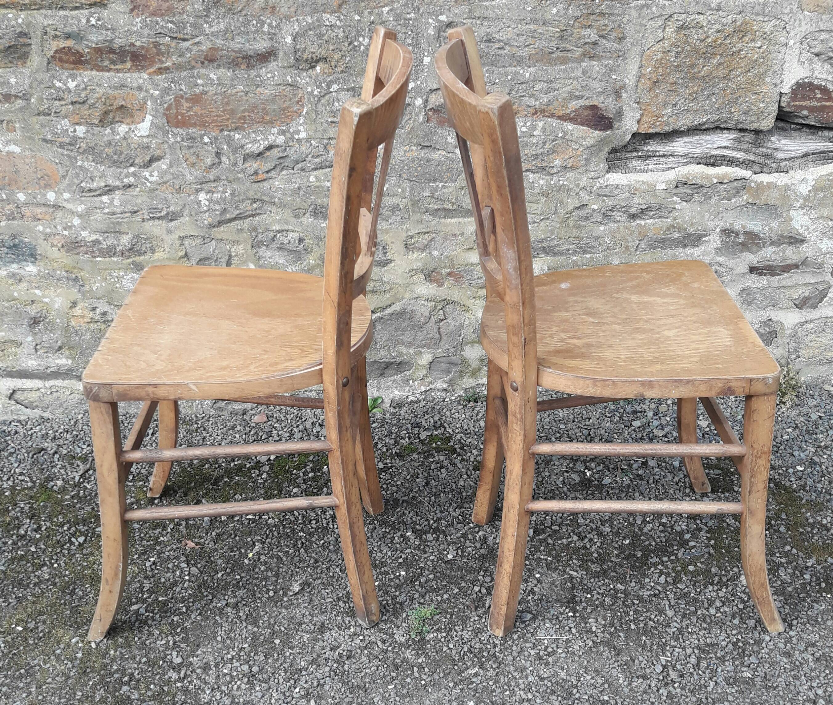 Pair of bistro chairs