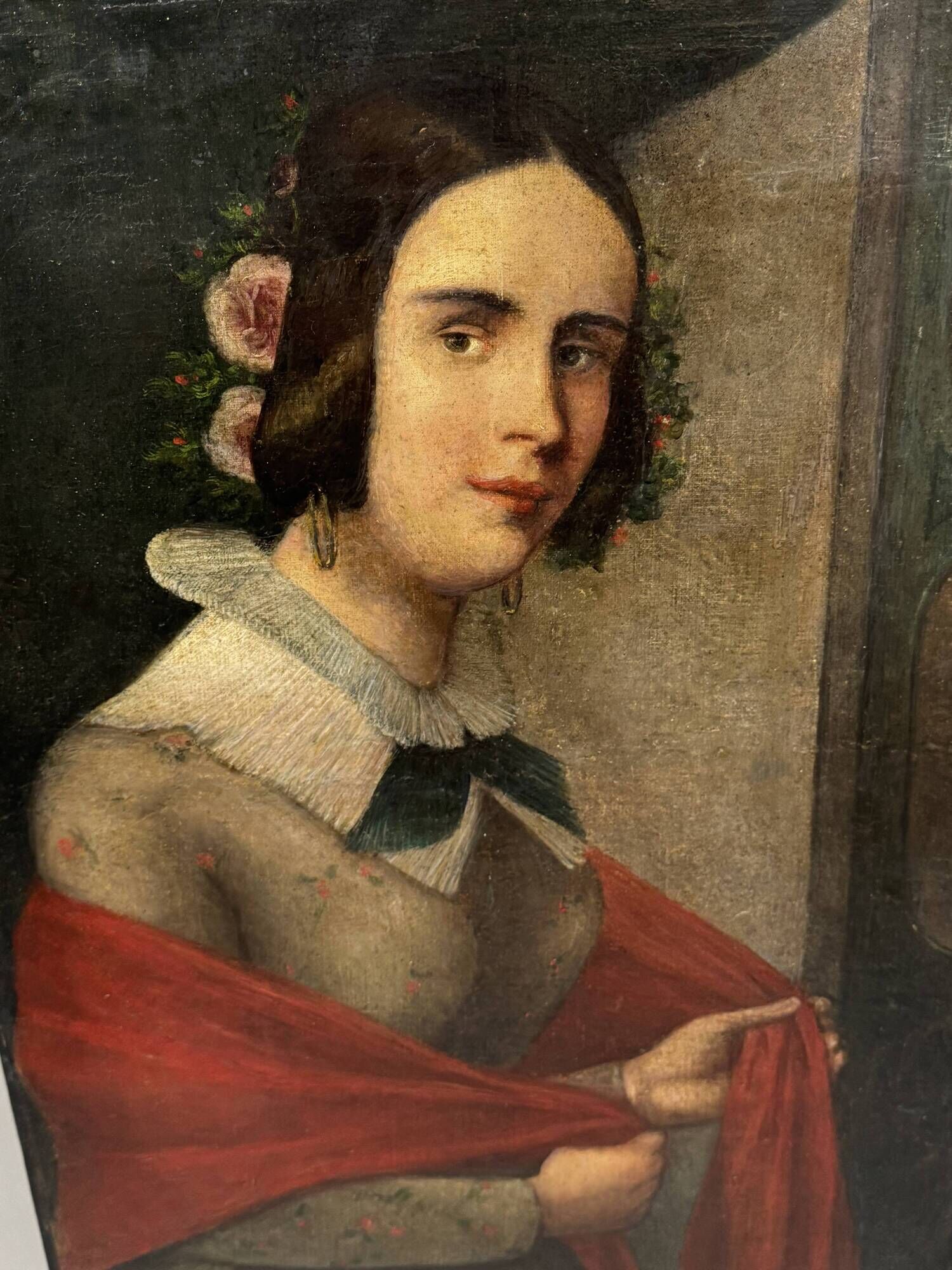 Portrait d'une jeune femme école italienne