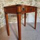 Vintage oak desk – 1970s – Green leather top and 3 drawers