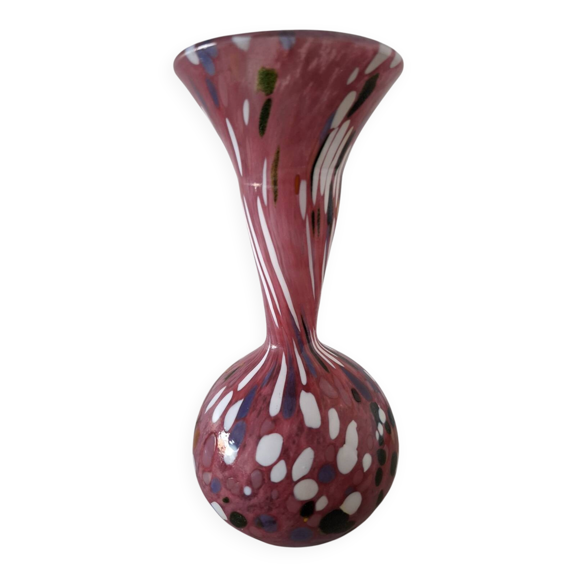 Blown glass soliflore vase