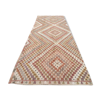 Turkish Kilim Rug 313x108cm shabby chic wool, country home, boho