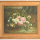 Oil on canvas Throwing flowers