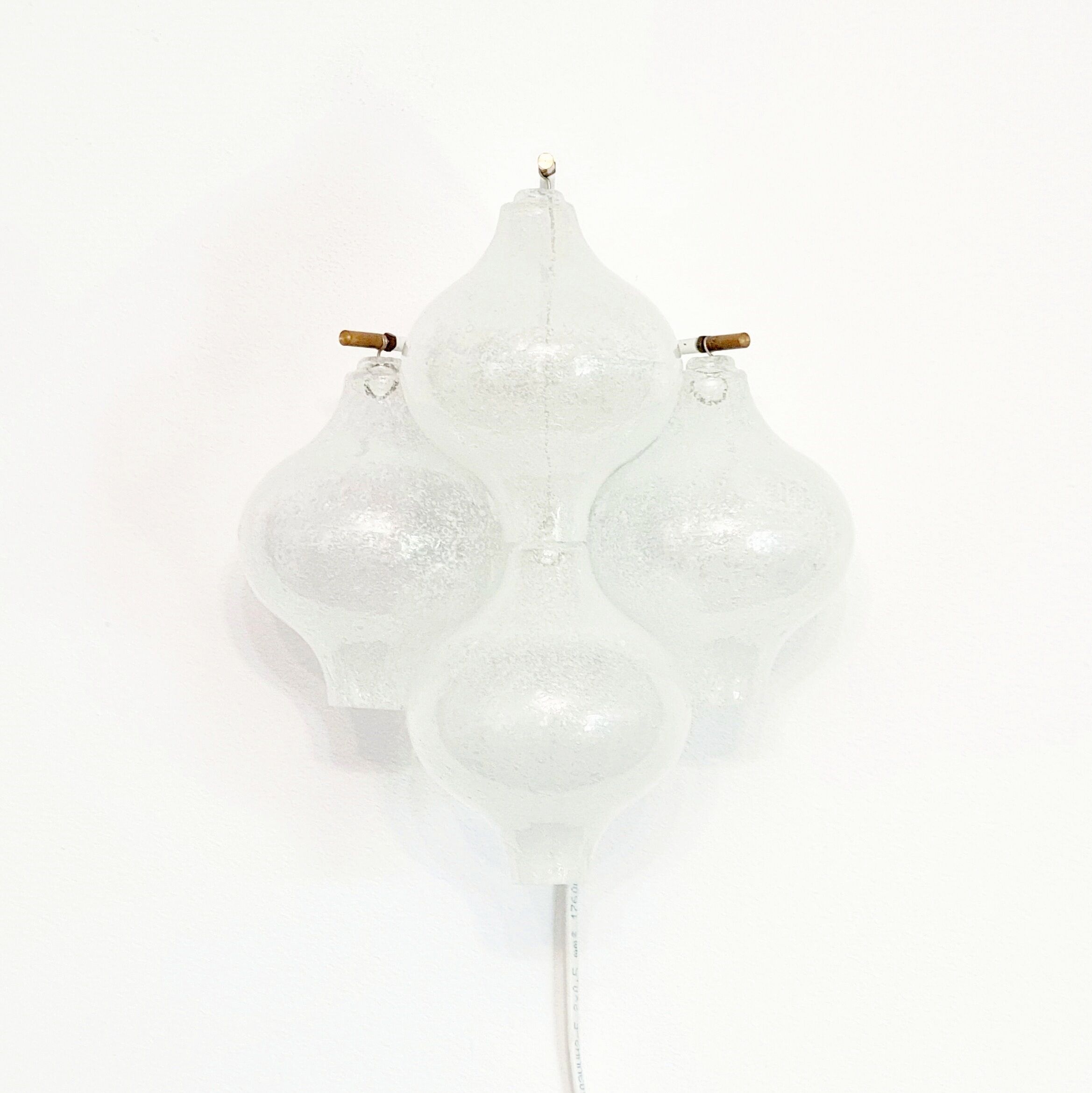 Bubble Glass ‘Tulipan’ Wall Light/Sconce by J.T. Kalmar, Austria, 1960s/1970s