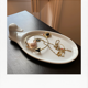 Small dish or empty pocket duck head, banche earthenware