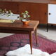 vintage coffee table with up and down system, dining table up to 10 people