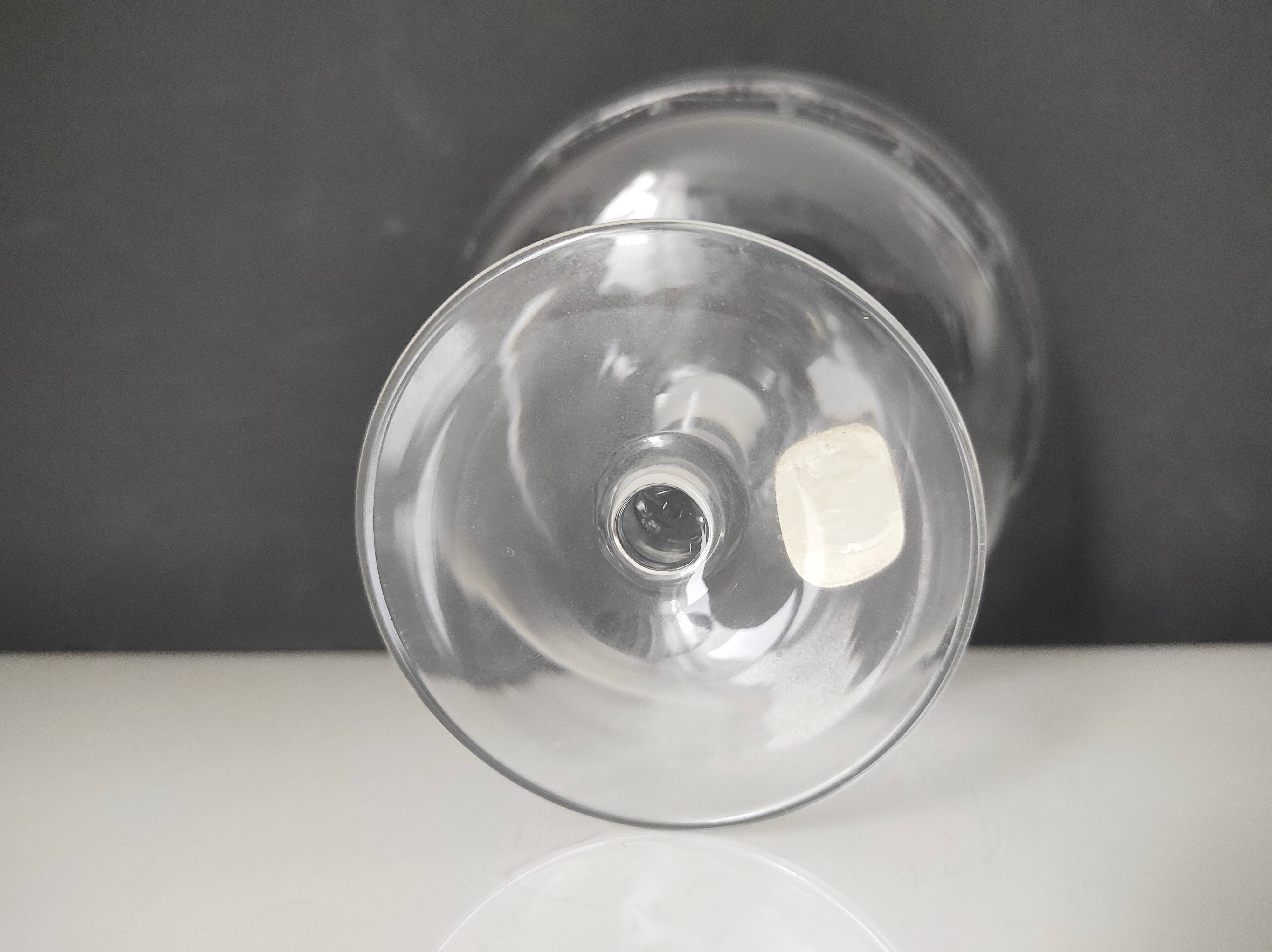 Bohemian crystal stemmed bowl