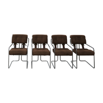 Four Tucroma armchairs by Guido Faleschini