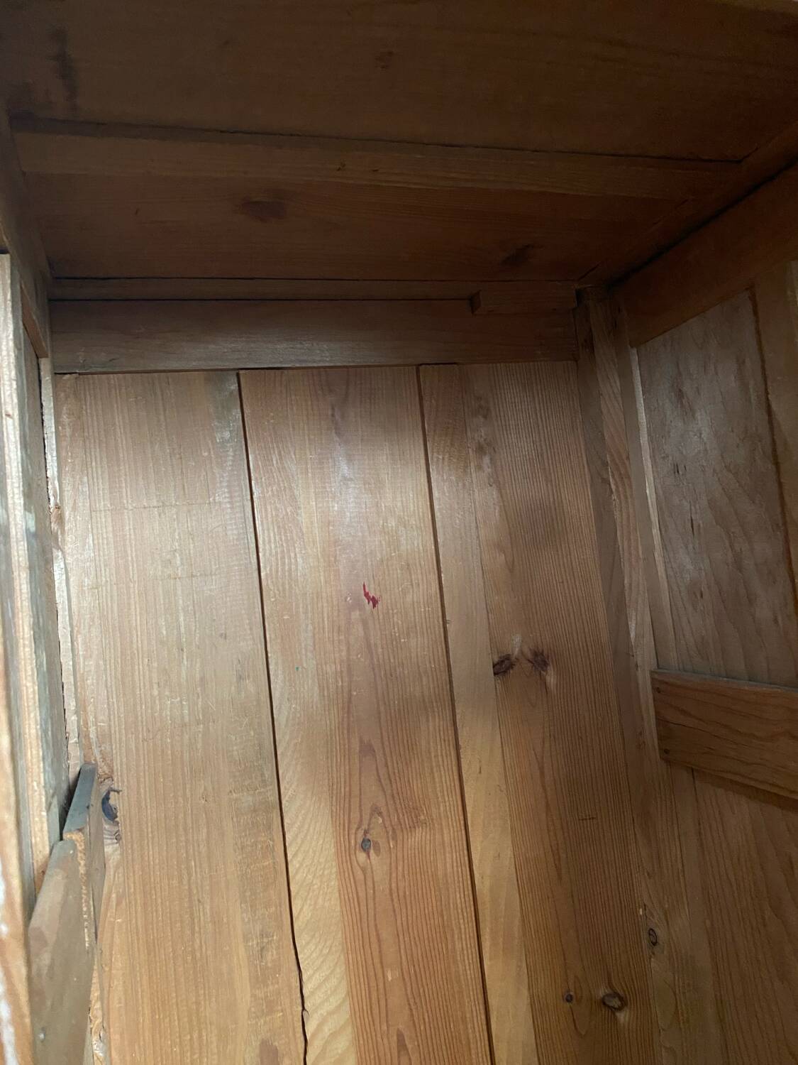 Wooden workshop locker