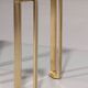 Peter Ghyczy high-gloss brass T24 side tables, 1970s (40x40x45)