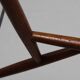 Three-flame Danish ceiling lamp teak vintage