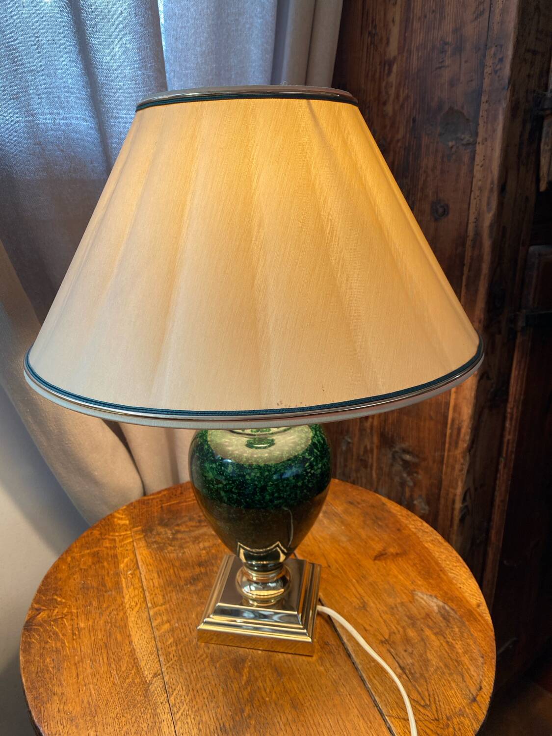 Ceramic and brass lamp Schuytener