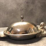 Silver-plated foie gras dome