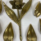 Cendrier fleur en laiton