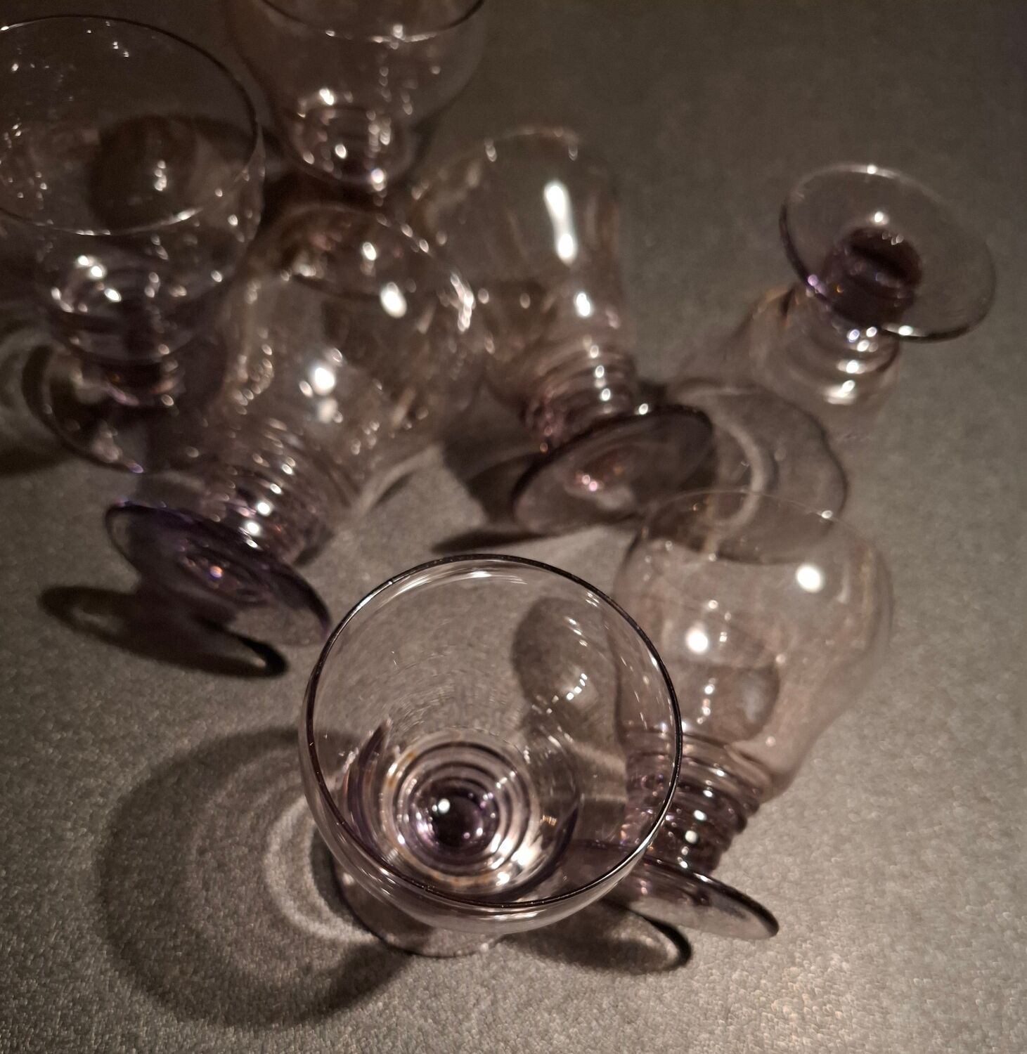 Set of 6 Art Deco aperitif glasses