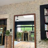20th century mirror 210.5cm/123cm, large mirror