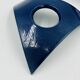 Lot de 4 coquetiers design en céramique bleue signés Malice