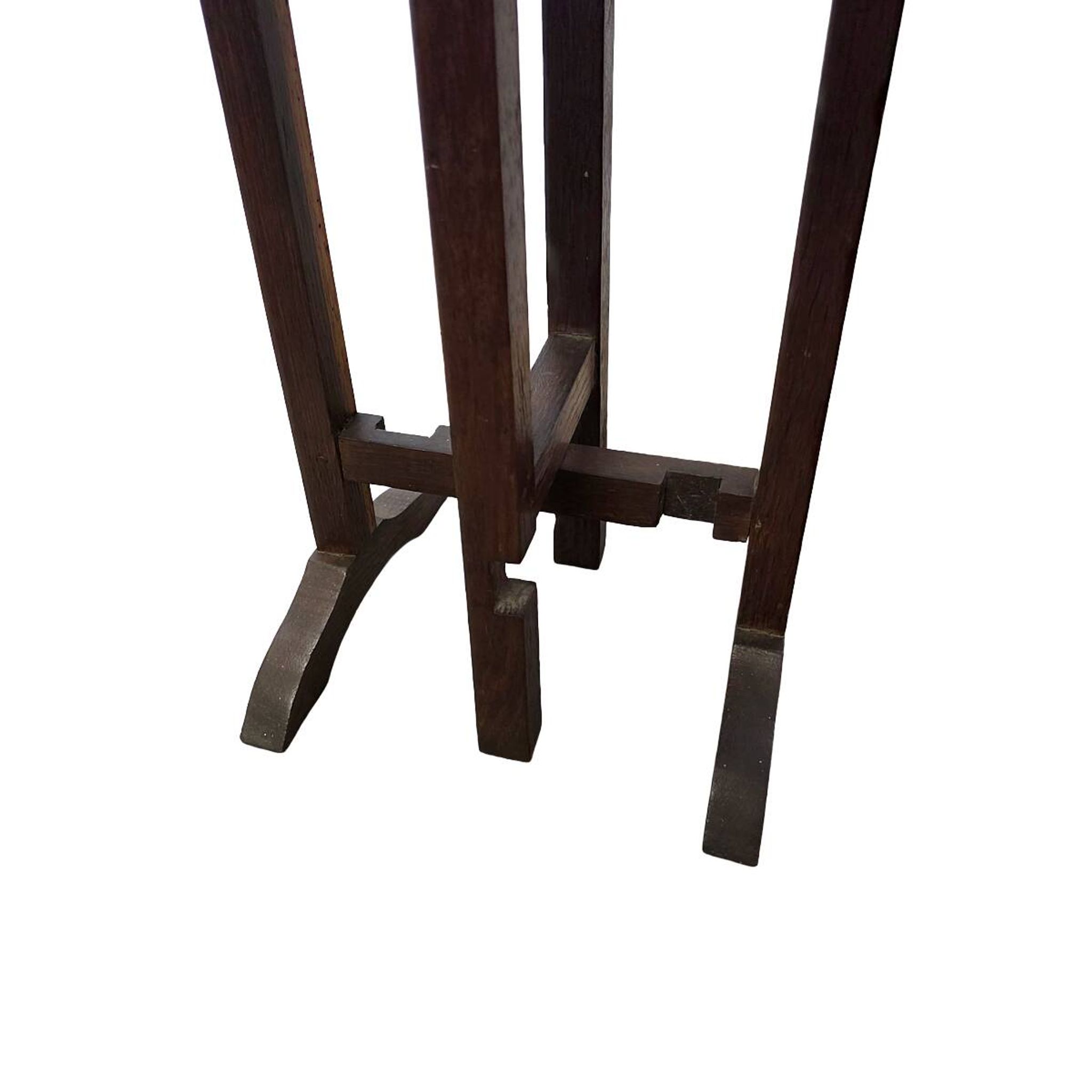 Table d'appoint pliante en chêne, France milieu du siècle