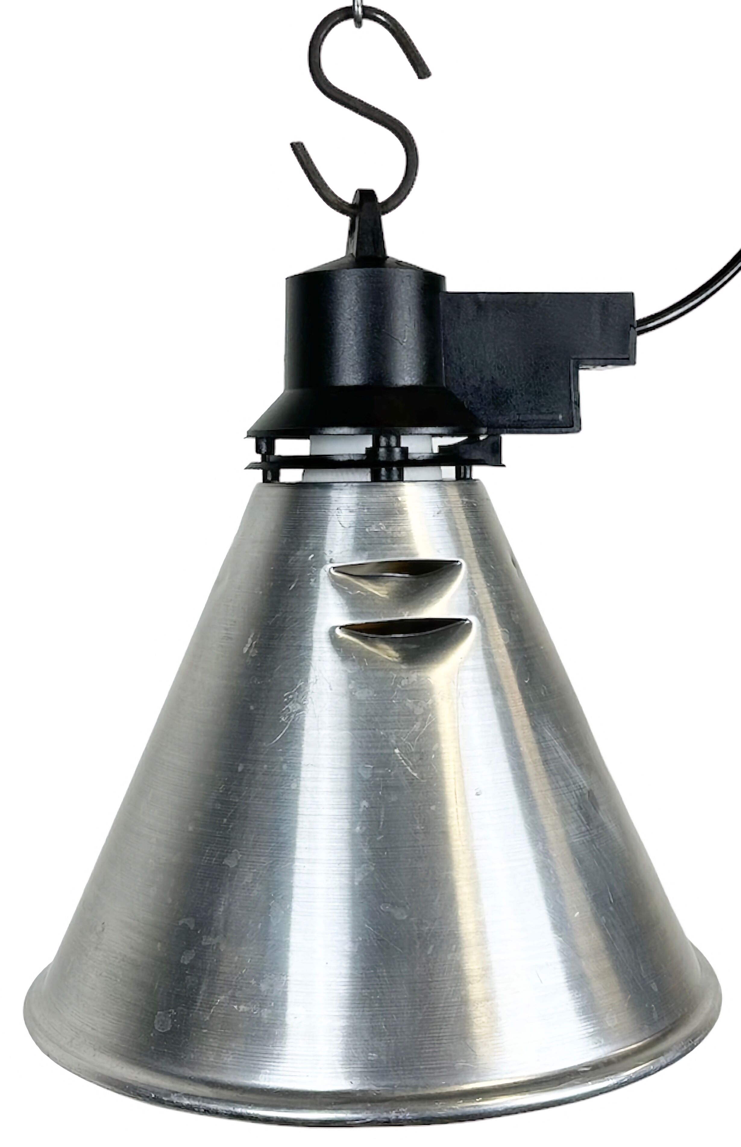 Small Industrial French Aluminium Pendant Lamp, 1960s