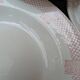 6 deep plates Longwy model Toulouse pink border ironstone
