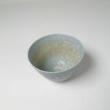 Mid-century modern three-piece ceramic set by Rörstrand, Gunnar Nylund, Sweden, 1950s.