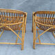 Pair of 1960 rattan armchairs