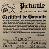 Jean-Baptiste Camille Corot, reproduction artisanale sur toile du musée des Beaux-Arts de Reims avec certificat