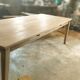 Large solid oak farmhouse table with two drawers 260 cm x 100 cm