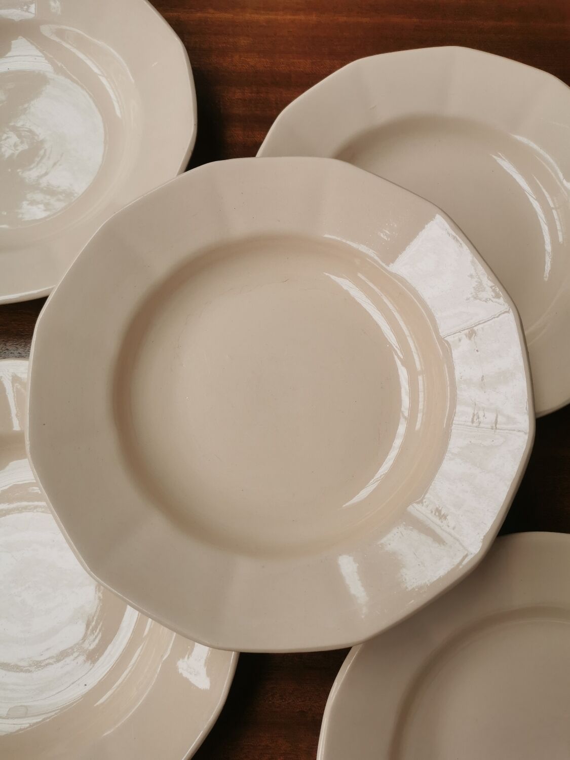 Service de 5 assiettes creuses Digoin