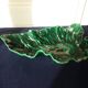 Artist's cup in the shape of a leaf in slip signed