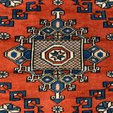 Vieux tapis turc Kazak Oriental 132x95 cm