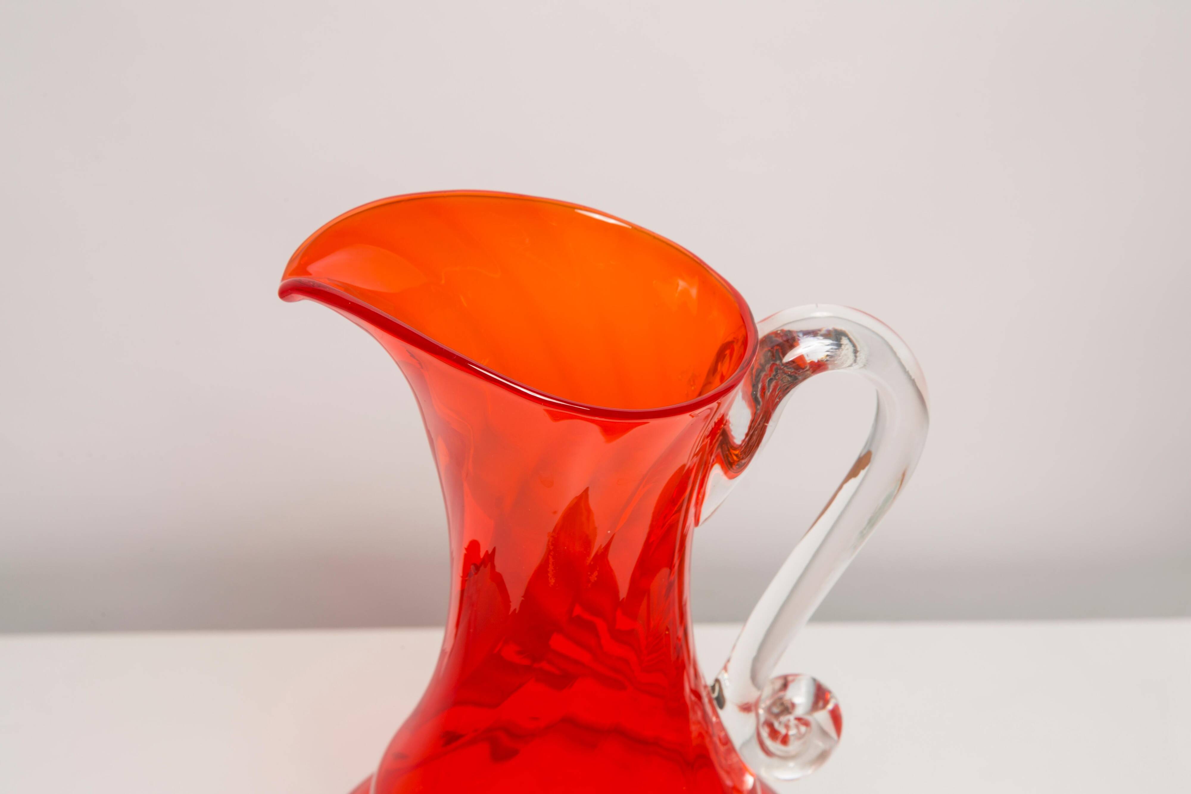 Vintage mid-century artistic glass pot "SCARF"