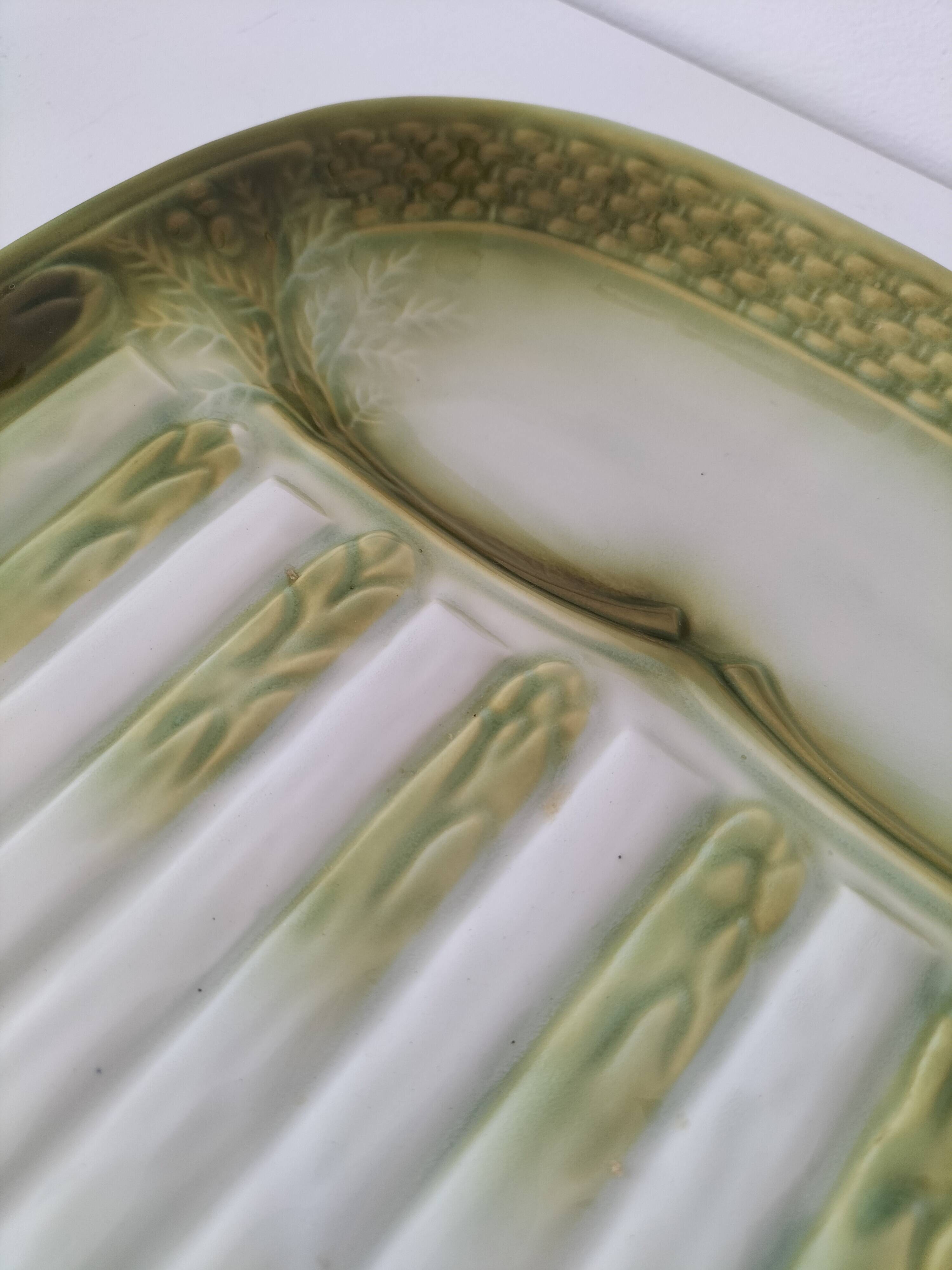 Large asparagus dish – Moulin des Loups Orchies 1950s